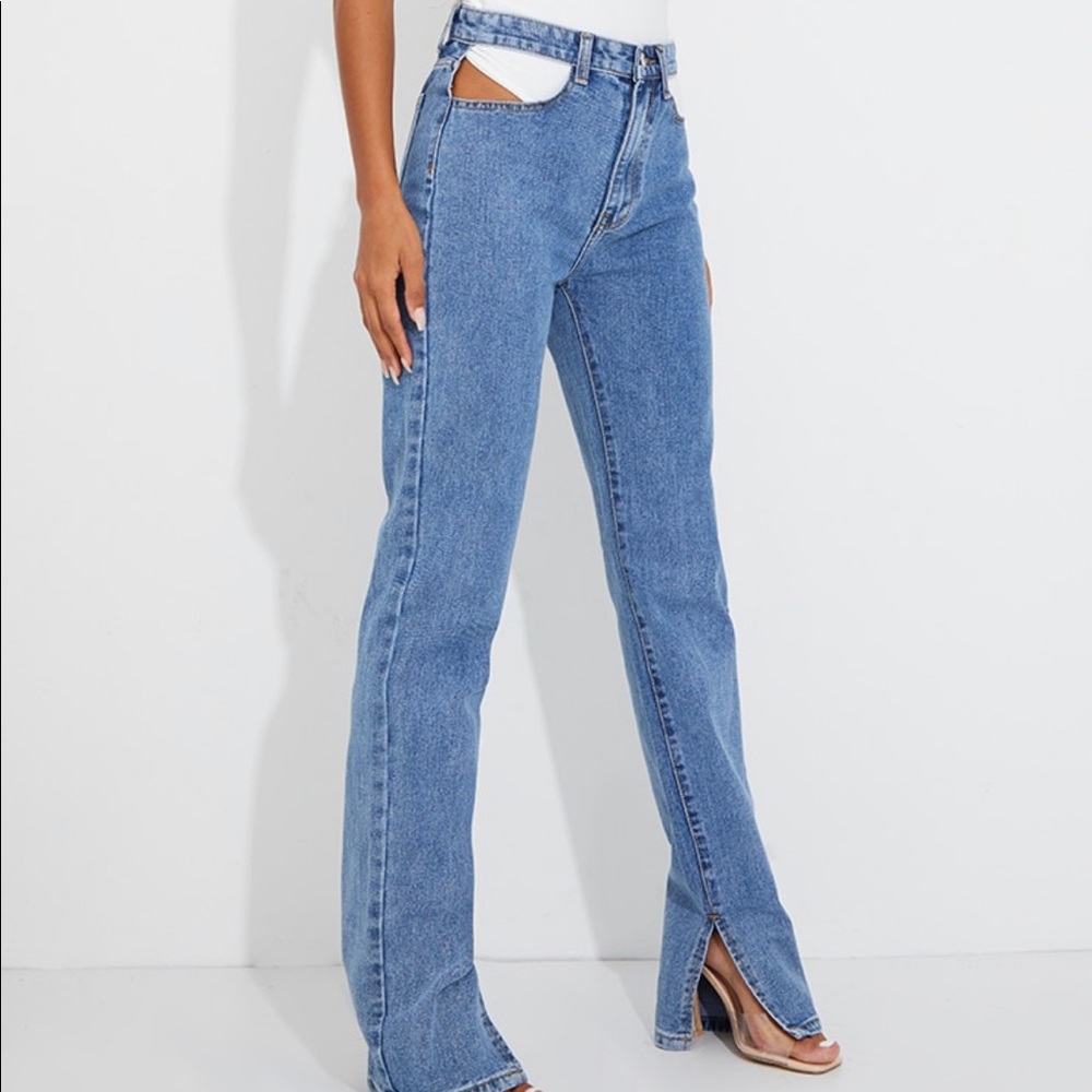 Cut out jeans